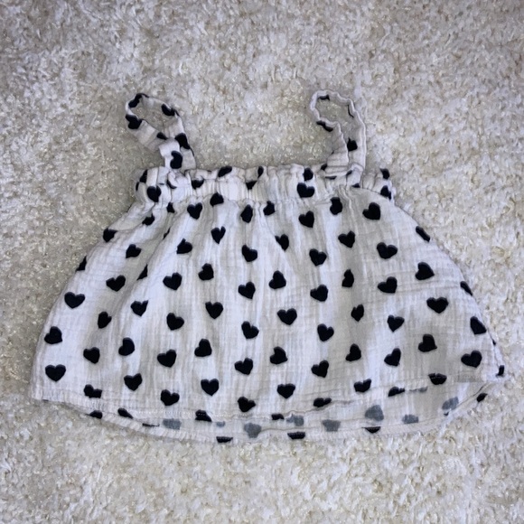 For Love & Lemons Galentine Polka Dot Heart Tunic Top 3T - Picture 4 of 4